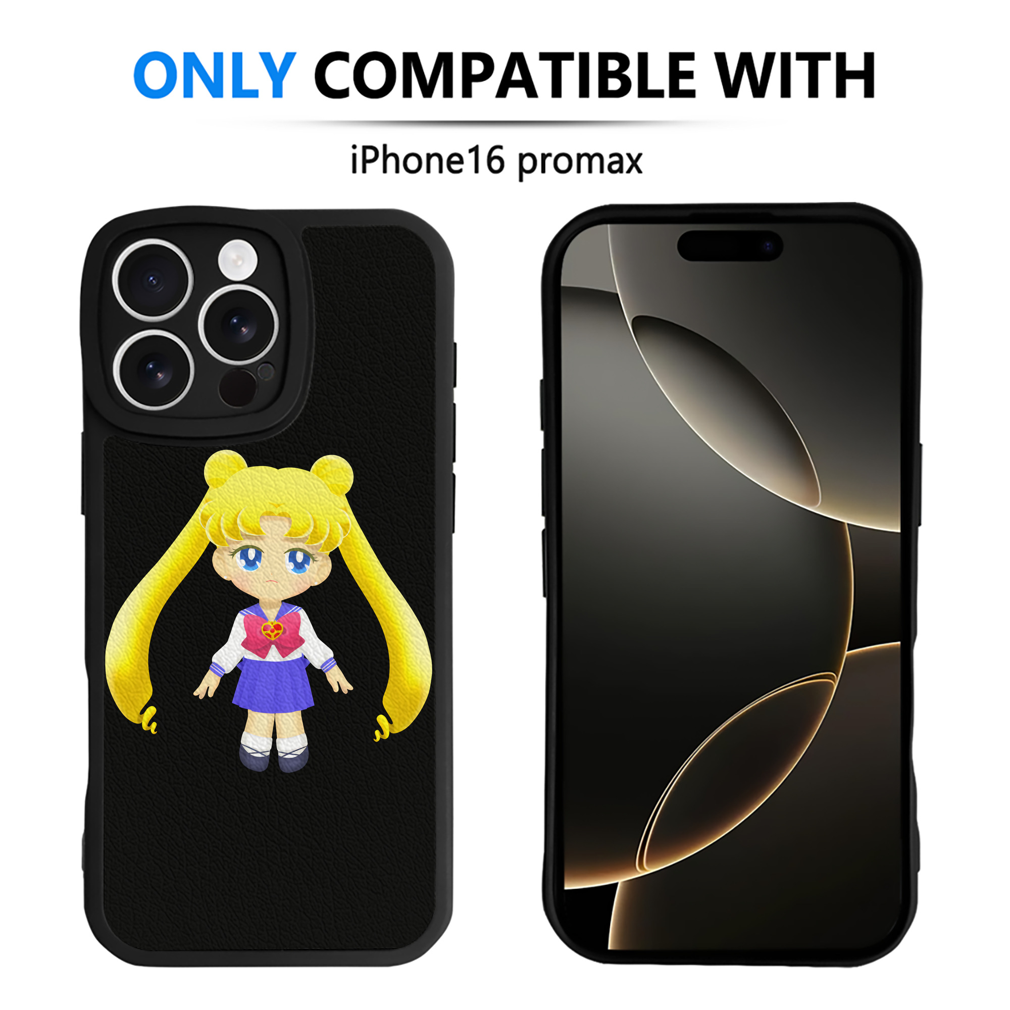 （画像用） 美少女戦士セーラームーン 愛野 美奈子 あいの みなこ Sailor Moon Aino Minako 【iPhone 16シリーズ対応】シリコンスマホケース（レザー調） 材質：シリコン